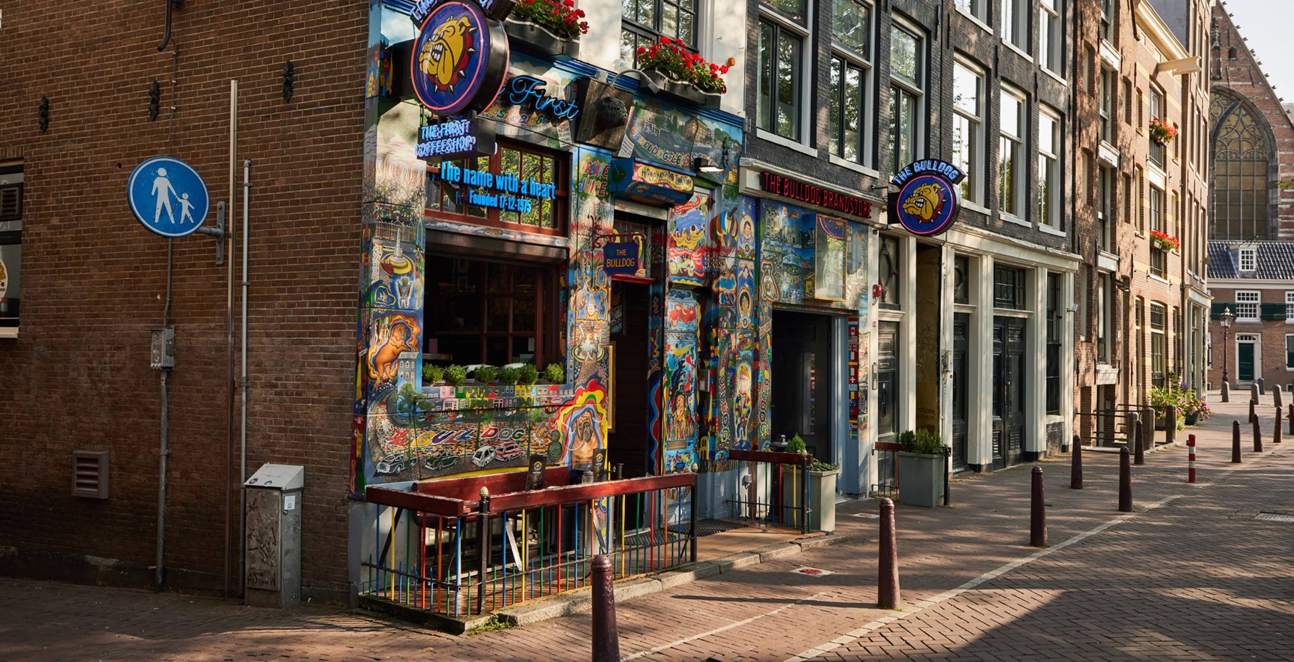 The Bulldog, the first coffee shop in Amsterdam, Holland Stock