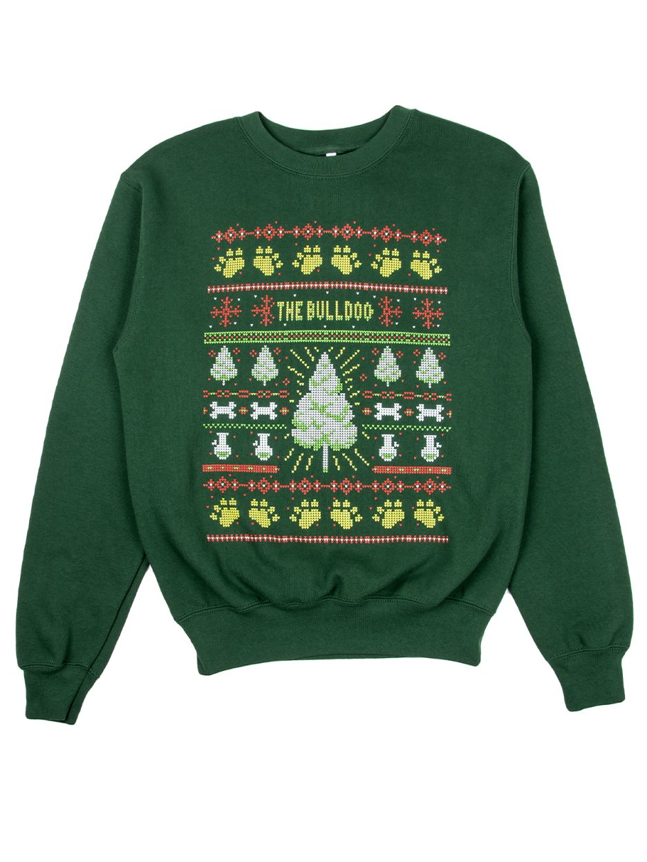 this is TBA Christmas Sweater Green