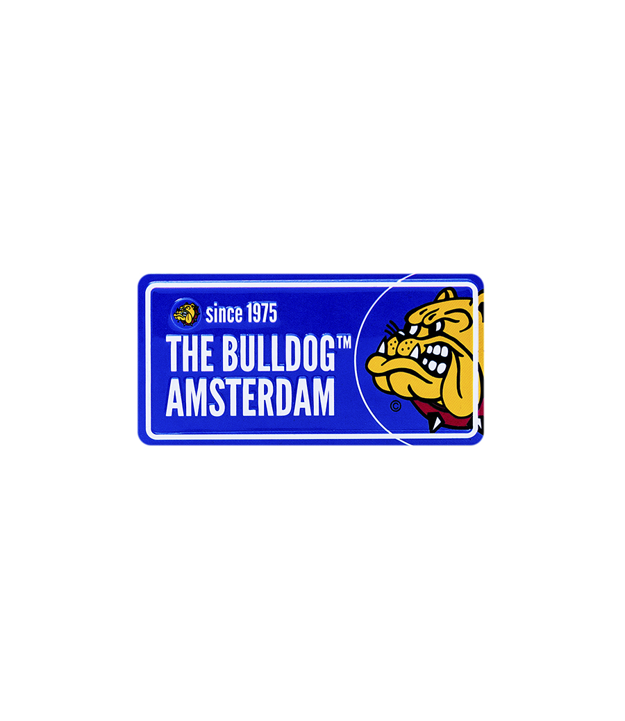 The Bulldog Licence Plate - Blue